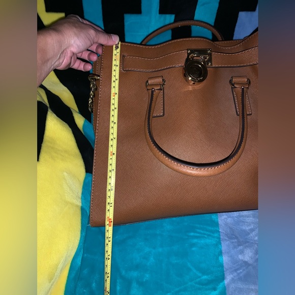 Michael Kors Large Hamilton Satchel 30S2GHMT3L in Camel Brown. - Picture 2 of 14